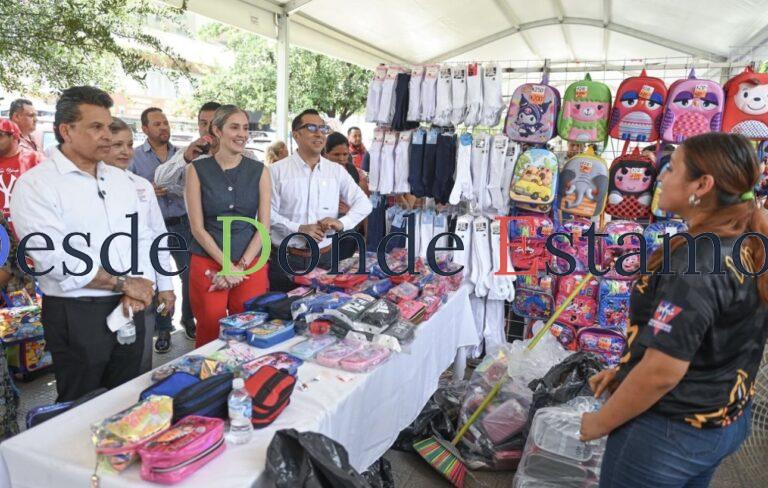 Inaugura Lalo Gattás Feria de Regreso a Clases 2025