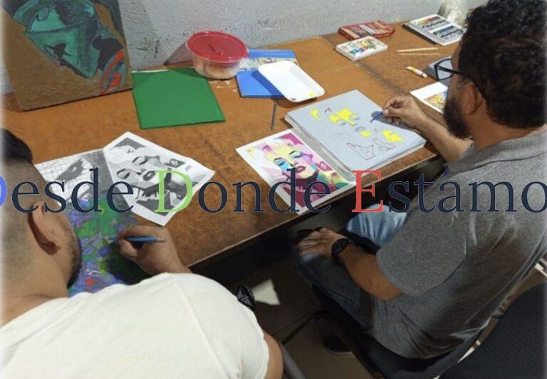 Imparte CEDES Reynosa curso de artes visuales a población penitenciaria