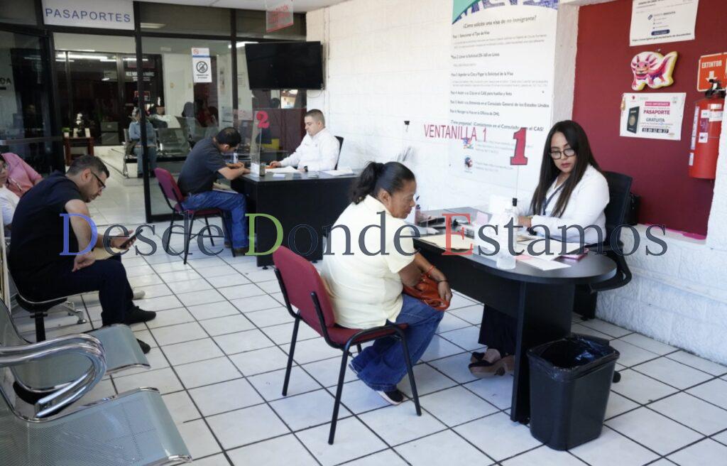 Oficinas de pasaportes en Nuevo Laredo trabaja al 100% con más de 300 atenciones diarias