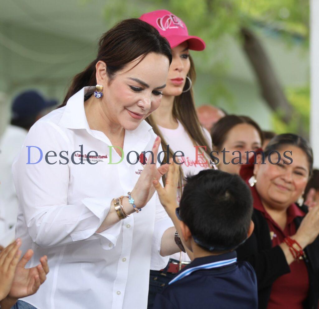 Apoya Carmen Lilia con mantenimiento a escuelas públicas por regreso a clases