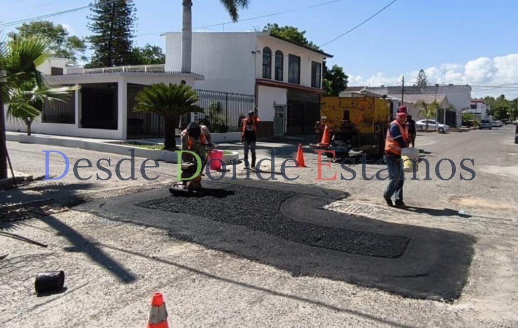 Obras Públicas acelera programa de bacheo en colonias de Victoria