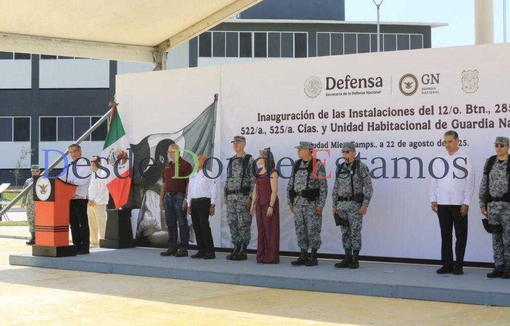 Inaugura Américo instalaciones de Guardia Nacional en Mier