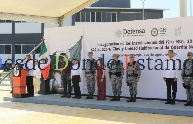 Inaugura Américo instalaciones de Guardia Nacional en Mier