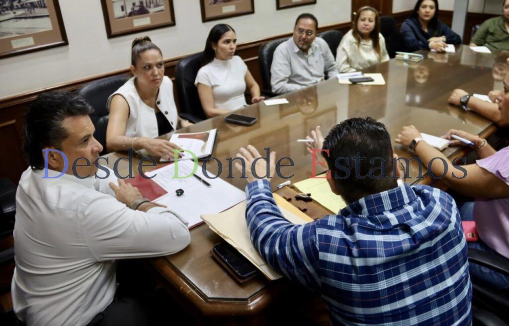 Sostiene alcalde Lalo Gattás reunión de trabajo con Gabinete Económico