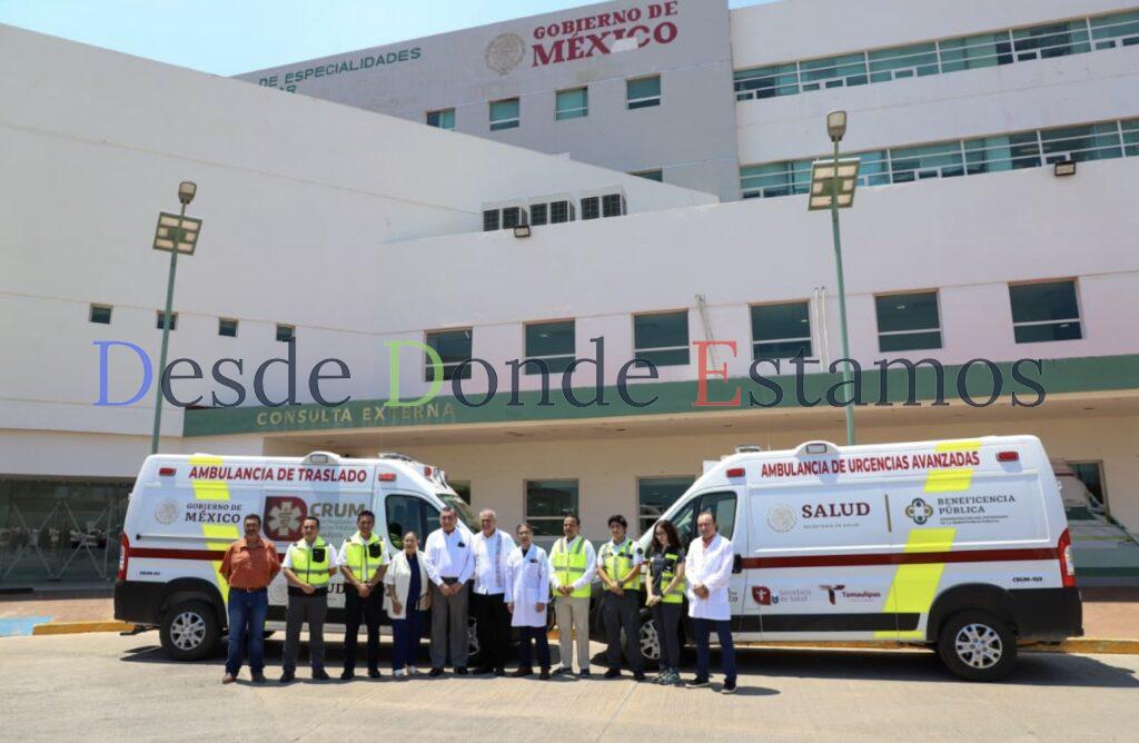 Entrega SST ambulancia al CRUM de la zona sur de Tamaulipas