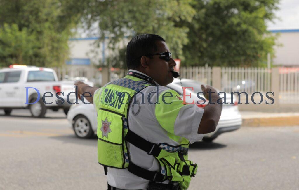 Tránsito y Vialidad en operativo especial para el regreso a clases en Nuevo Laredo