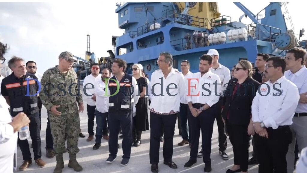 Recibe Américo primera embarcación en Puerto Matamoros