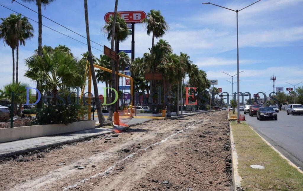 Inician trabajos en laterales de la Avenida Reforma