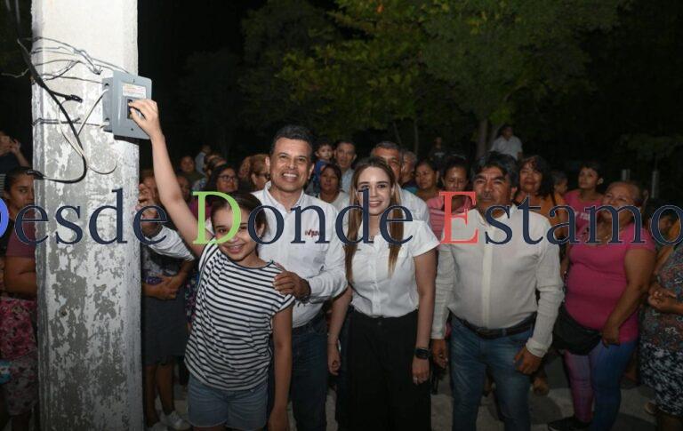 Entrega Municipio área verde iluminada en la Mariano Matamoros