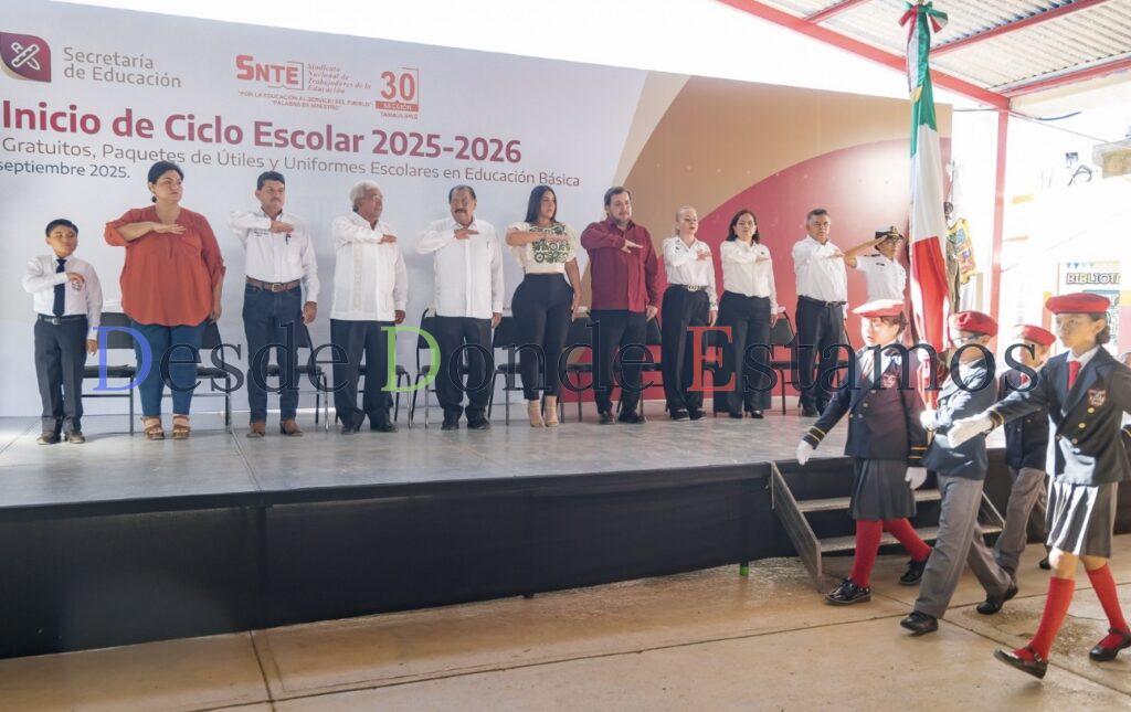 Arranca ciclo escolar 2025-2026 en Tamaulipas