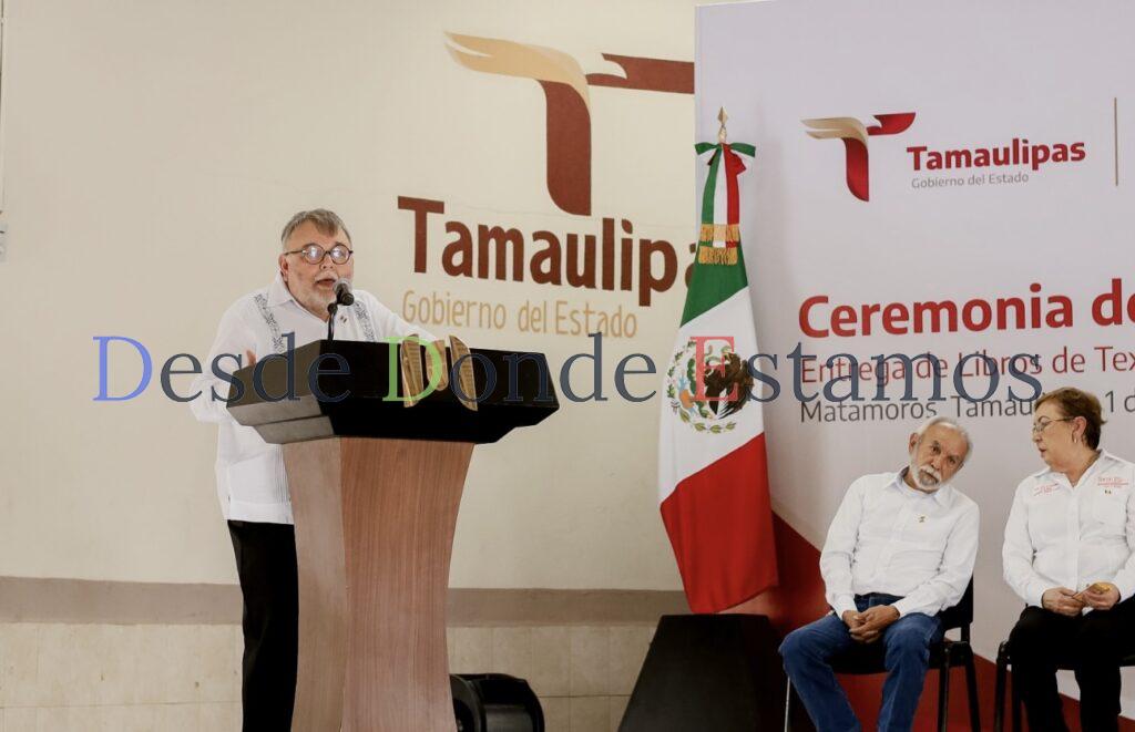 En Matamoros, secretario de Finanzas arranca Ciclo Escolar 2025–2026