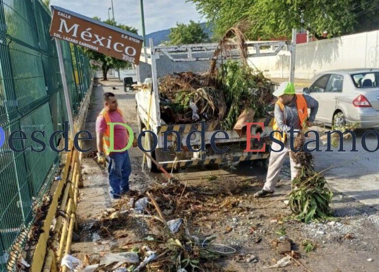 Refuerza Municipio limpieza de alcantarillas