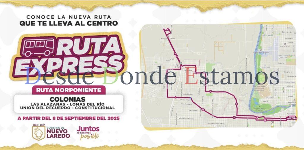 Iniciará el lunes Ruta Express Norponiente