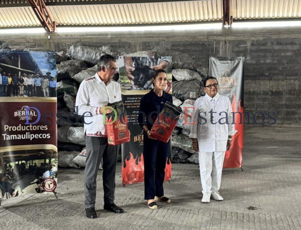 Recorrió presidenta empacadora de carbón vegetal “El Bernal”