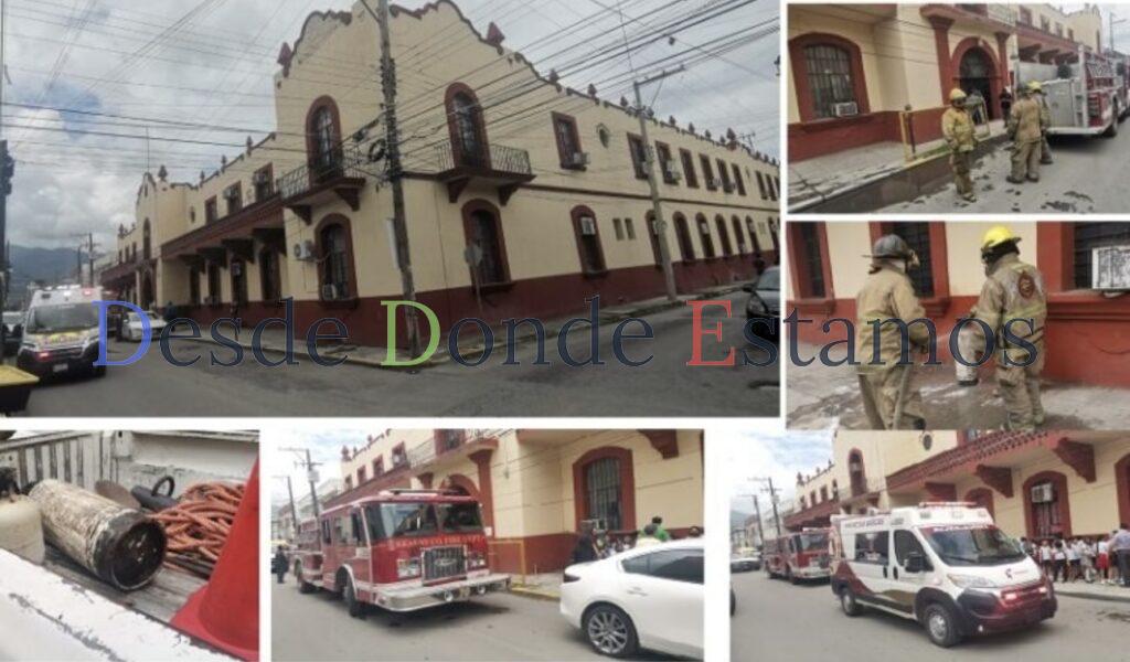 Pánico en escuela al registrarse flamazo; dos mujeres resultan lesionadas