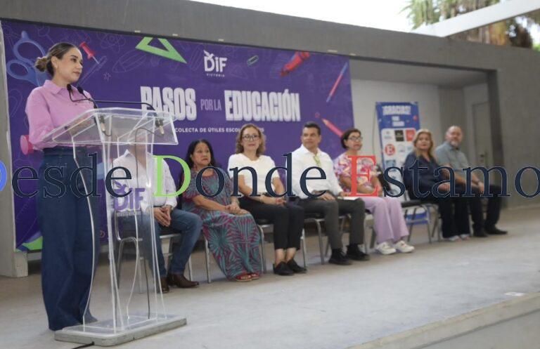 Entregan Lalo y Lucy 2,500 kits escolares