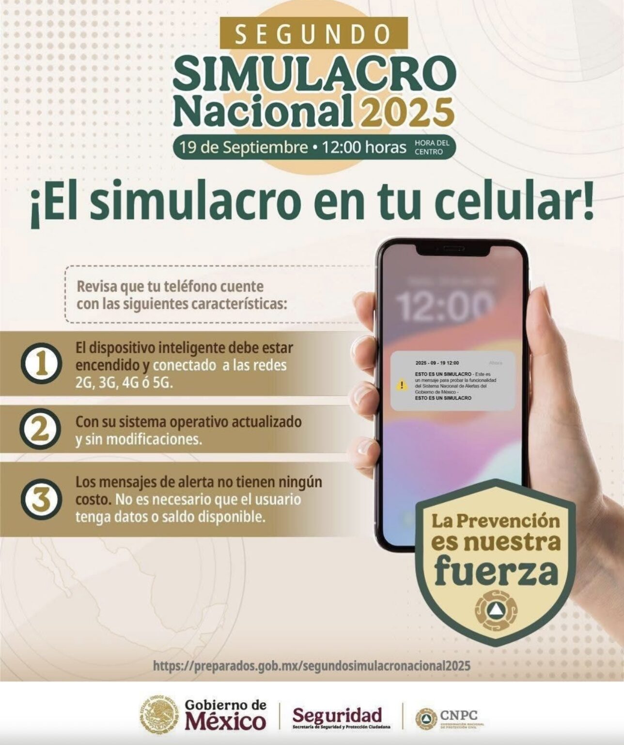 Participarán en Nuevo Laredo en Simulacro Nacional 2025