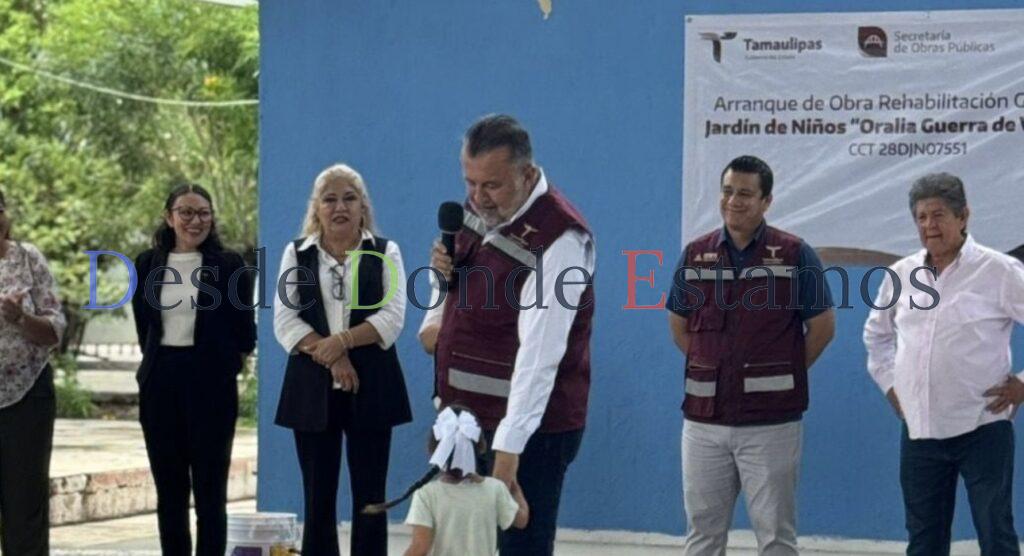 Inicia rehabilitación de Jardín de Niños “Oralia Guerra de Villarreal”