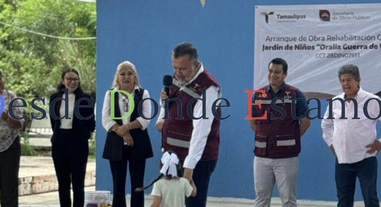 Inicia rehabilitación de Jardín de Niños “Oralia Guerra de Villarreal”
