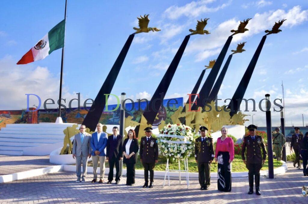 Encabeza Carmen Lilia ceremonia cívica en honor a los Niños Héroes