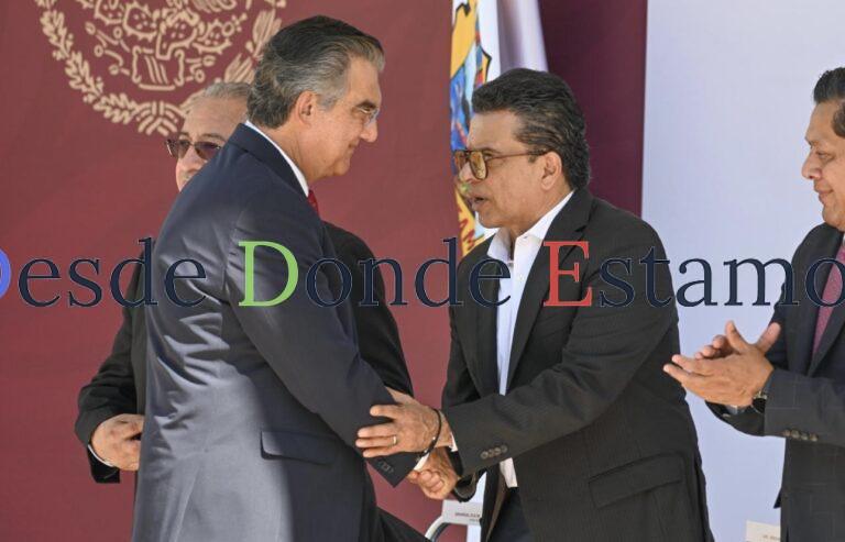 Participa alcalde junto al Gobernador en ceremonia cívico-militar en Victoria