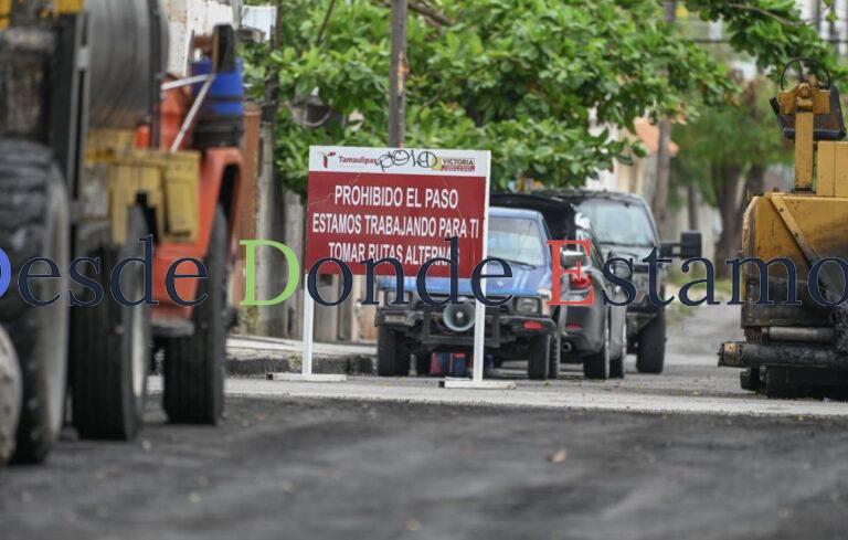 Evalúa alcalde avances en pavimentación