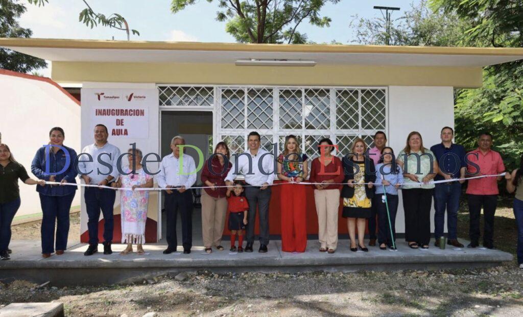 Entrega alcalde aula especial a jardín de niños Beatriz Ordóñez Acuña