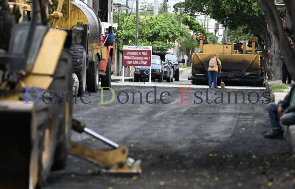 Evalúa alcalde avances en pavimentación