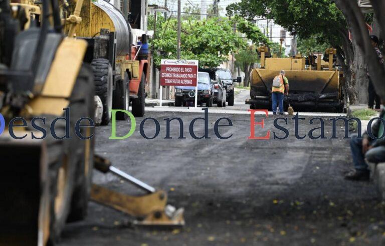 Evalúa alcalde avances en pavimentación