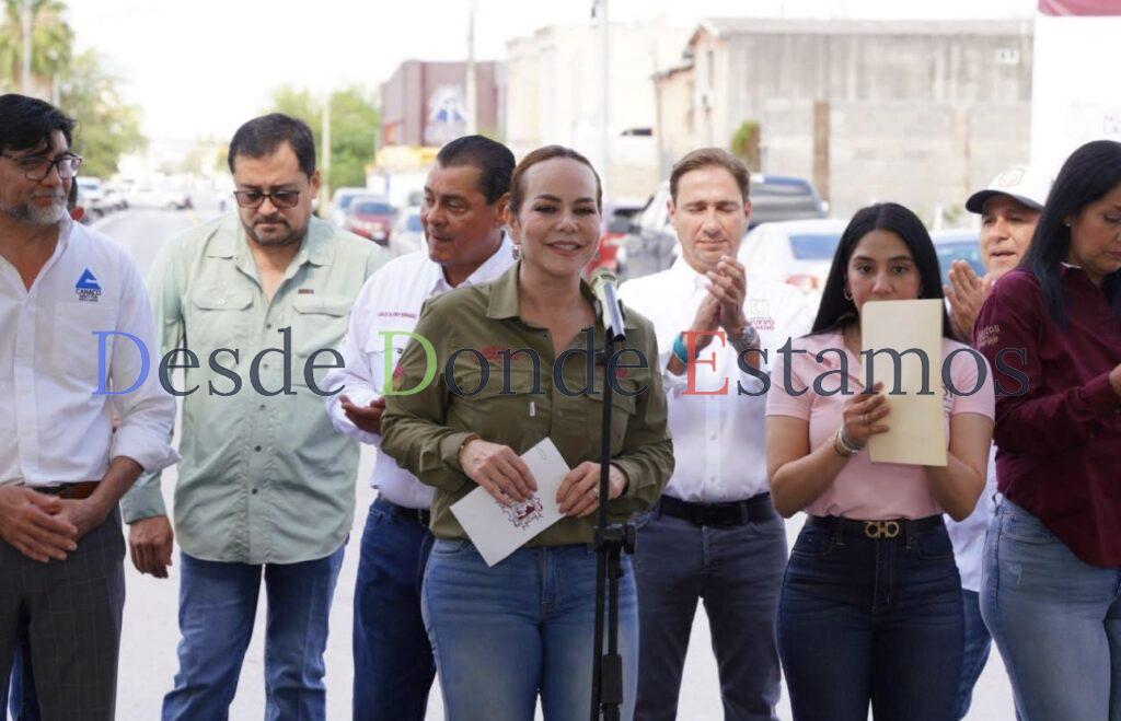 Entrega Carmen Lilia obra de recarpeteo en la calle Campeche
