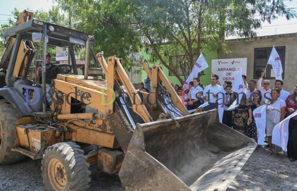 Inicia Municipio una obra más de pavimentación en la colonia Lázaro Cárdenas