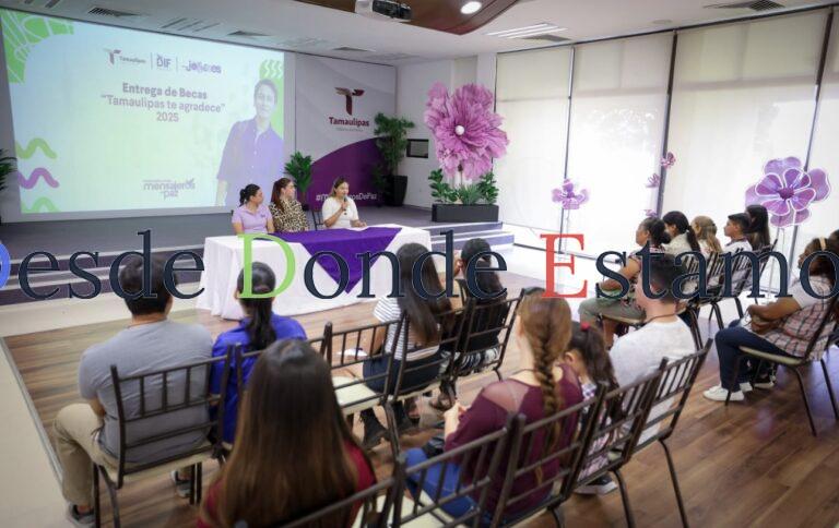 Entregan beca “Tamaulipas te agradece” a jóvenes de 39 municipios