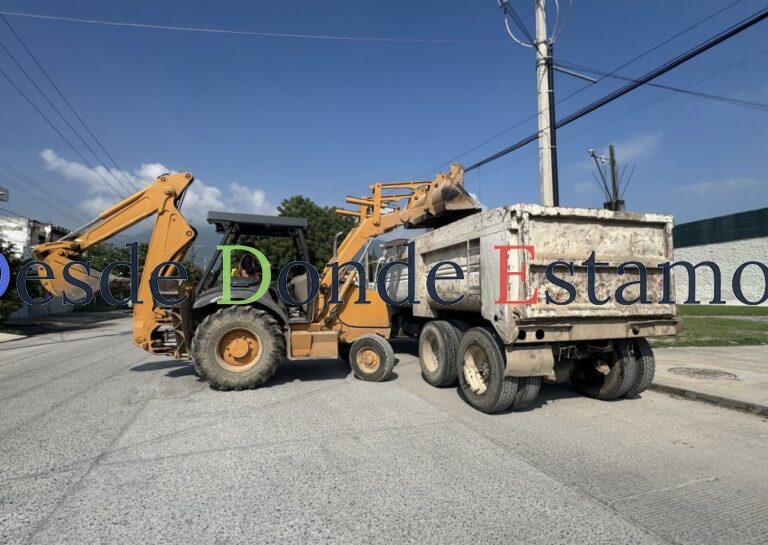 Atiende Municipio calles y avenidas afectadas por lluvias
