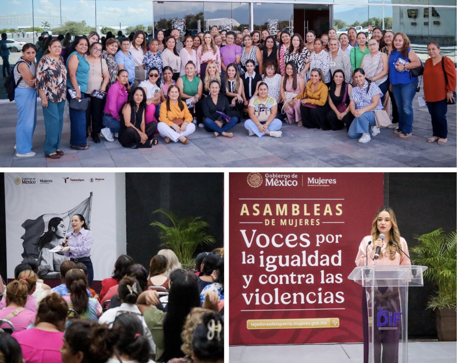 DIF Victoria participa en Asamblea de Mujeres