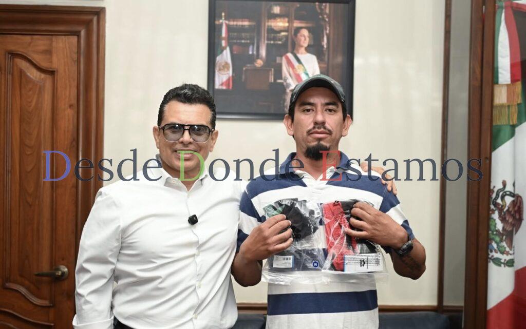 Reconoce Gattás talento de atleta paralítico victorense