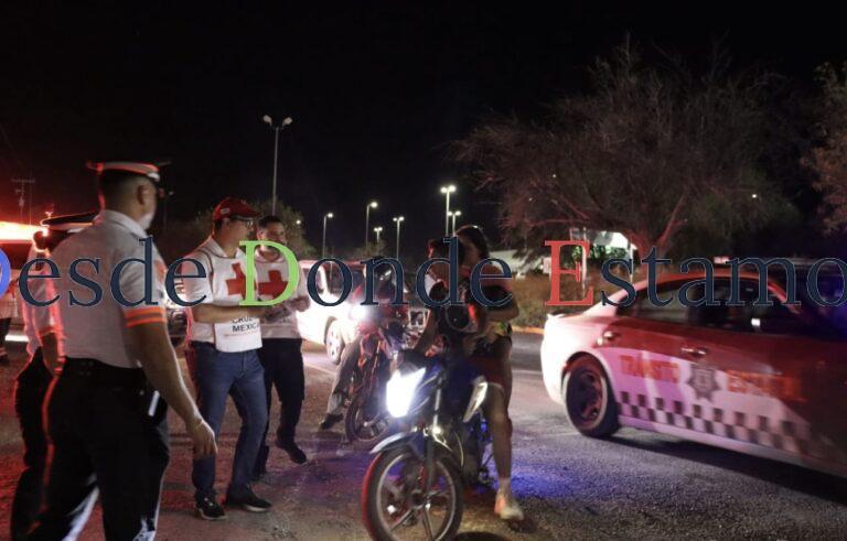 Tránsito Estatal y Cruz Roja refuerzan acciones preventivas para motociclistas
