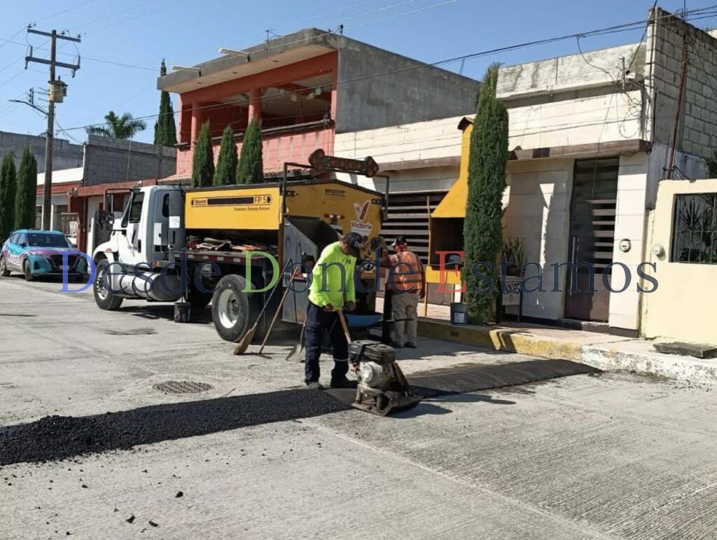 Instala Obras Públicas reductores de velocidad en avenidas de Victoria
