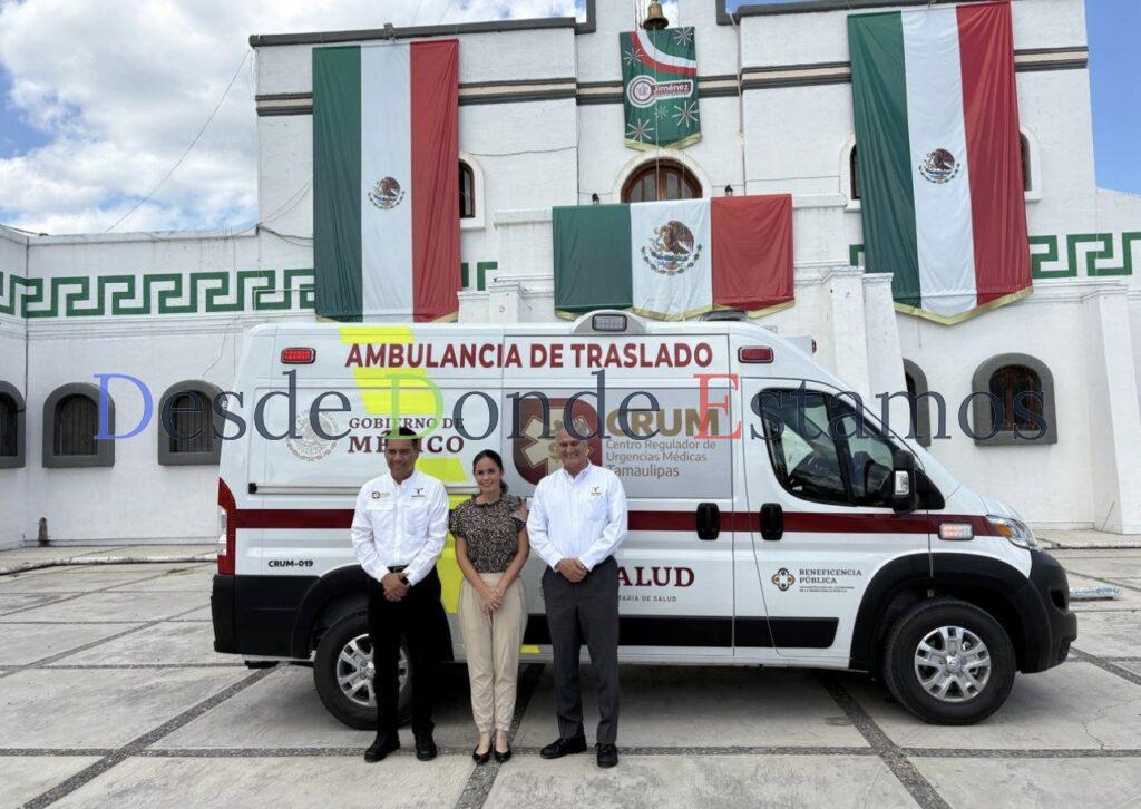 Amplía Salud red de ambulancias en Jiménez, Soto la Marina y Aldama