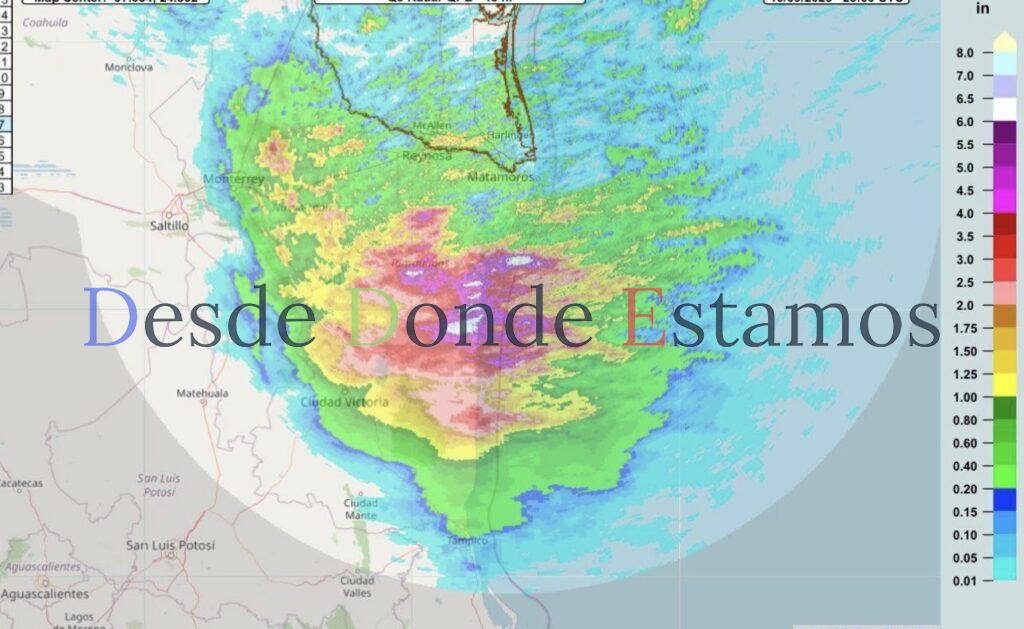 Emiten aviso por presencia y continuidad de lluvias en la entidad