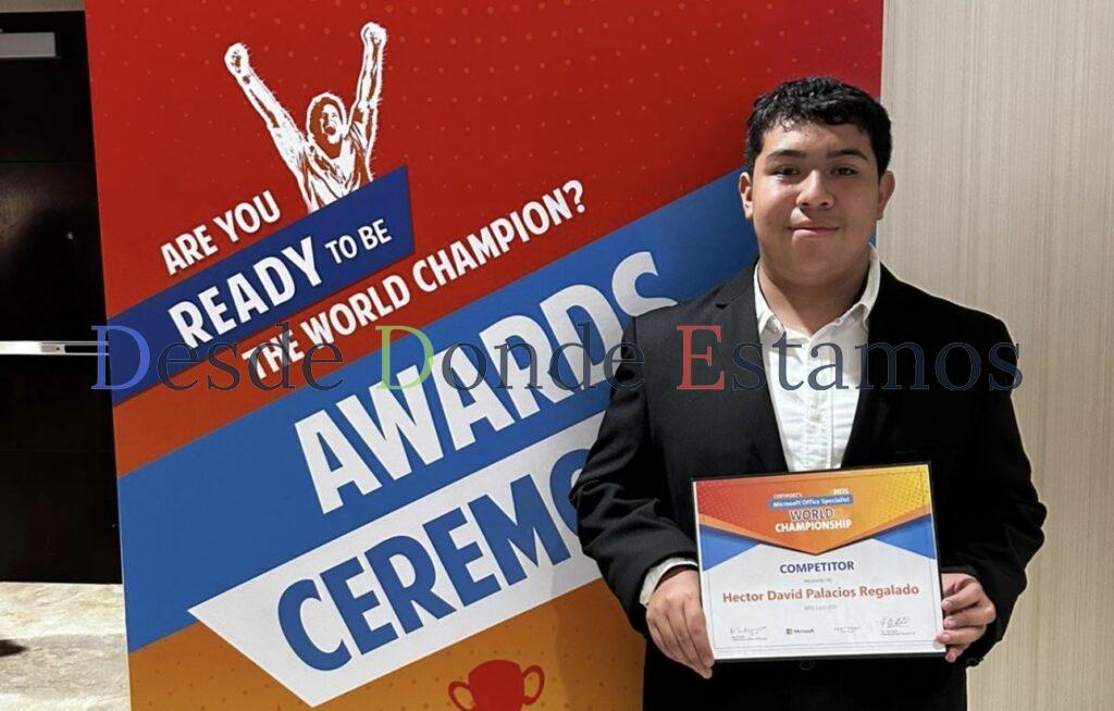 Destaca alumno de CONALEP en campeonato mundial de Microsoft