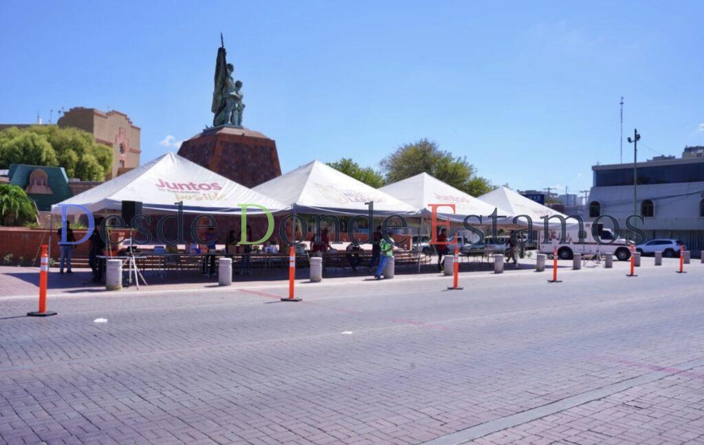 Instalan en Nuevo Laredo centro de acopio para apoyar a familias de Veracruz