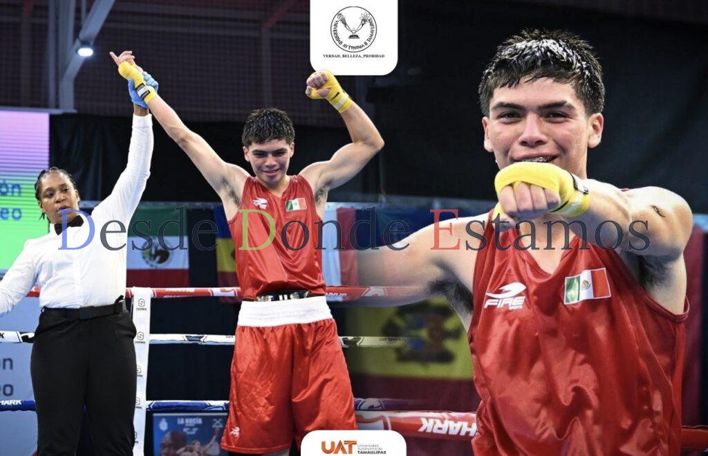 Estudiante de la UAT obtiene bronce en torneo de boxeo en España