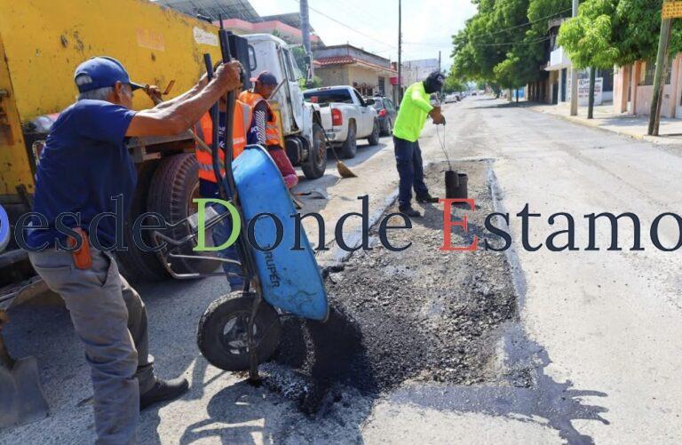 Continúan trabajos de limpieza tras lluvias en Victoria