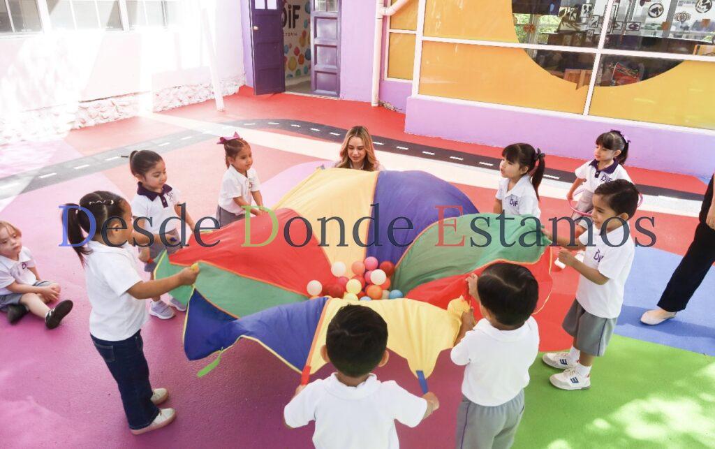 DIF Victoria entrega nuevo patio de juegos