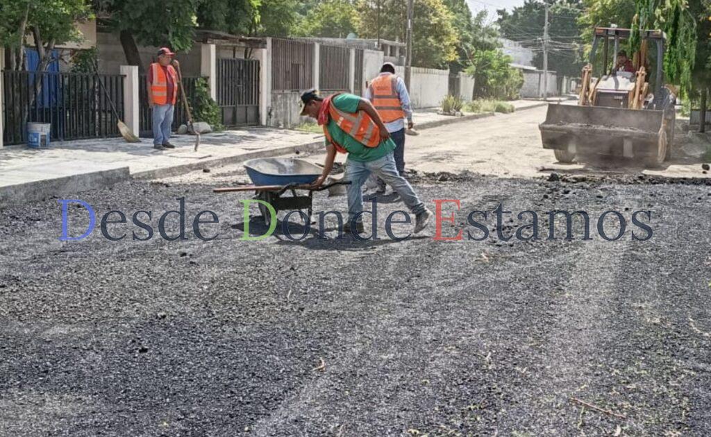 Llega Plan Emergente de Bacheo a siete colonias más