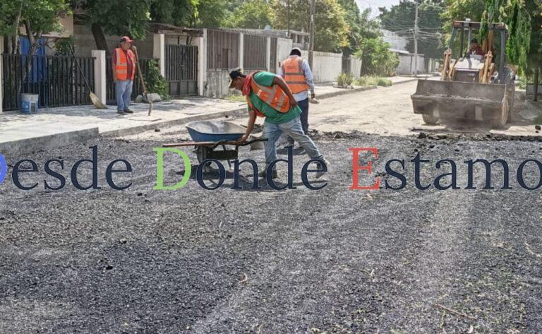 Llega Plan Emergente de Bacheo a siete colonias más