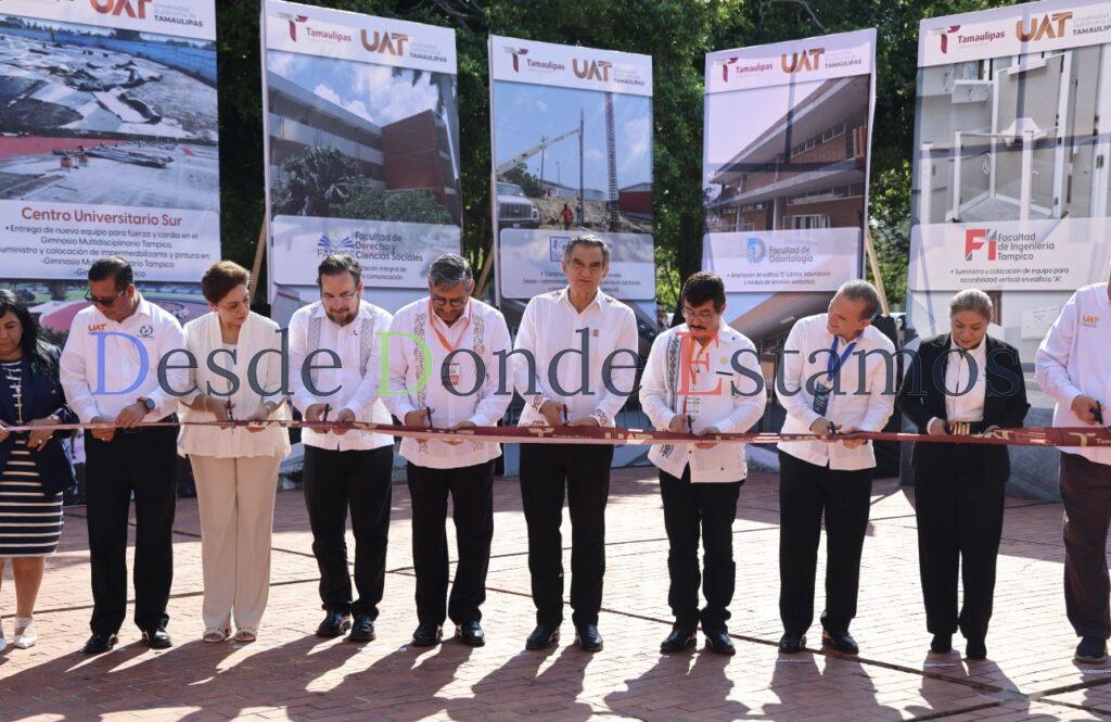 Gobernador y rector inauguran obras que fortalecen crecimiento de la UAT