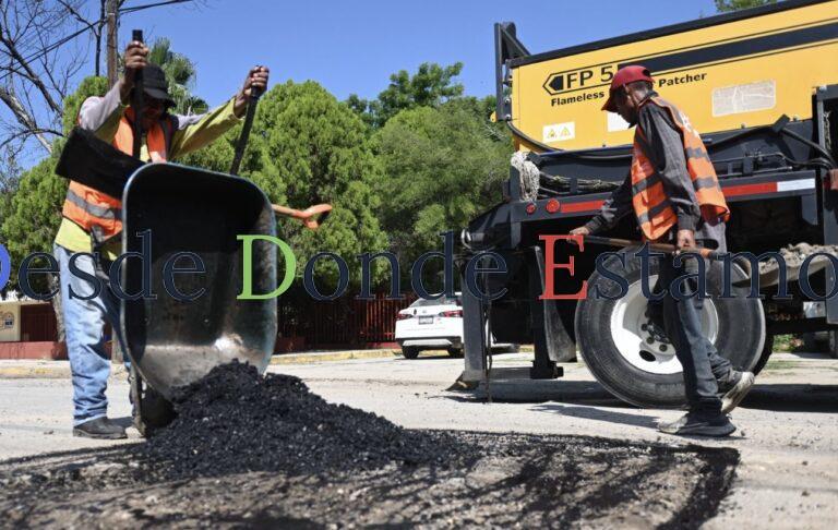 Restaura Municipio 16,522 m2 de asfalto dañado