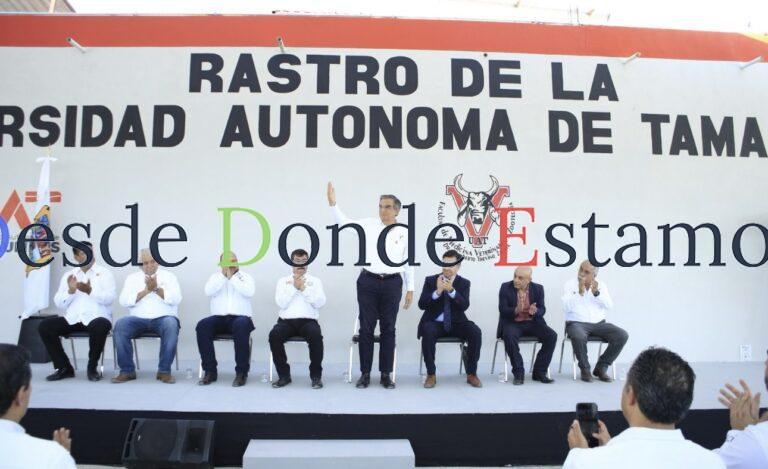 Américo Villarreal recibe ampliación de certificación TIF para el rastro de la UAT