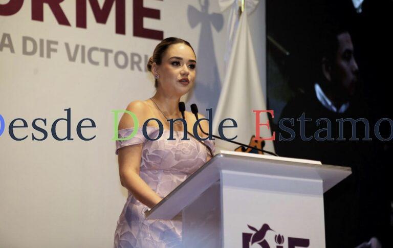 Convoca Lucy de Gattás a seguir unidos de corazón por las familias de Victoria